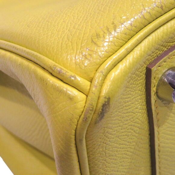 Pre Loved hermes Women Yellow Handbags - Picture 7 of 8